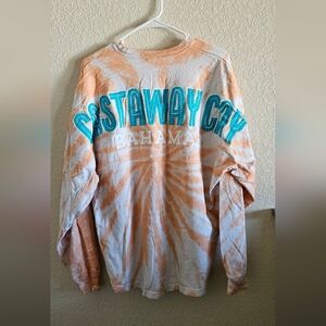 Disney Orange and White Long Sleeve Tee